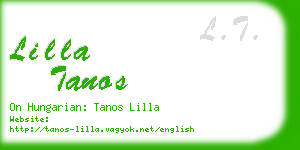 lilla tanos business card